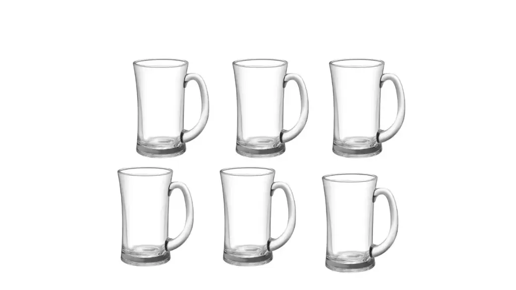 Hash Shoppe 320 Ml Elegant Beverage Glass (Pack of 6)