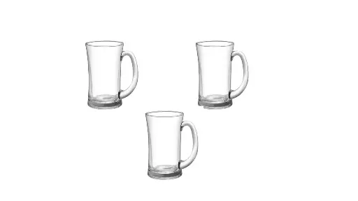 Hash Shoppe 320 Ml Elegant Beverage Glass (Pack of 3)