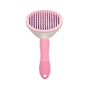 Hash Shoppe Slicker Comb - Premium Grooming Tool for Pets (Pink)